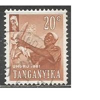 Танганьика. Фермер. 1961г. Mi#101.