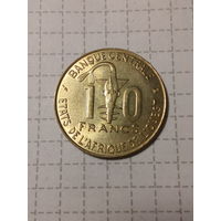 10 франков Западная Африка 1997 год