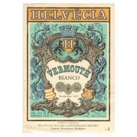269 Этикетка Вермут Helvecia Венгрия
