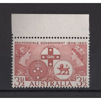 Австралия /Australia 1956** 100 лет правления в Новом Южном Уэльсе, Виктории и Тасмании. Королева Виктория и Елизавета II  Mi#262