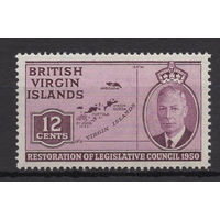 Британские Виргинские острова 1951 ** марка из серии (Mi 93), Британские колонии