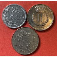 Люксембург 3 монеты