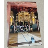 Посткроссинг. Открытка из Японии: храм в префектуре Фукуи  (10х15). Прошла почту. Художественные марки.