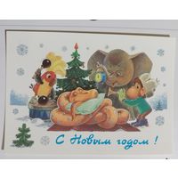 Открытка Зарубин чистая СССР