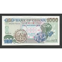 Гана 1000 седи 1999 года. Тип Р-32d. Состояние UNC