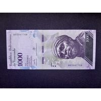1000 боливаров 2017 года. Венесуэла. UNC