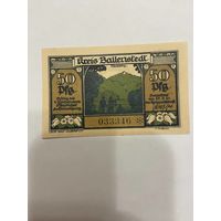 Нотгельд 50 пфеннигов 1921 год. Балленштадт. Веймарская республика - 2201