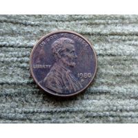 Werty71 США 1 цент 1980 D