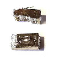 Коннектор 8Р8С с экраном, 2 штуки