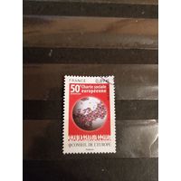 2011 Франция служебная марка Совета Европы выпускалась одиночкой (4-9)