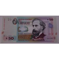 Уругвай 50 песо 2015 года UNC