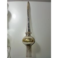 Ёлочная игрушка  -  Наконечник на ёлку . СССР  . Стекло .