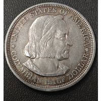 1893г. США. 1/2 доллара. монета 400-летие открытия Америки