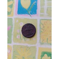 Редкая крестовая копейка 1728 года Москва