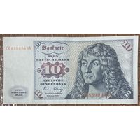 Банкнота 10 марок 1980 год. ФРГ. Альбрехт Дюрер. НЕ БЫЛА В ОБОРОТЕ.
