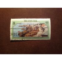 Бермудские острова 1993 г.Улица Фронт-стрит, вдоль гавани г.Гамильтона./08а/