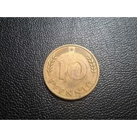 Германия 10 пфеннигов 1949 "D" - Мюнхен