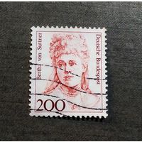 Марка Германия 1991 год Известные женщины