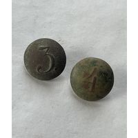 Пуговицы РИ N 3,4