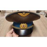 Фуражка ВВС ВДВ СССР примерно 53 размер,пошита в отелье под заказ ,состояние