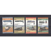 Транспорт. Паровозы. Сант-Винсент и Гренадины. 1985. 8 марок. Michel N 401-408 (5.0 е)