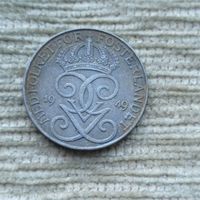 Werty71 Швеция 5 эре 1949