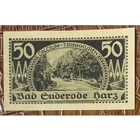 Нотгельд 50 пфеннигов 1921 год. Бад-Зудерод,. Веймарская республика