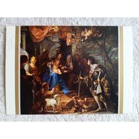 Коэльо. Мадонна с младенцем и поклонением св. Людовика, короля Франции. Издание Испании. Тиснение