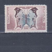 [722] Мадагаскар 1960. Фауна.Бабочка.0,50 ф. MNH