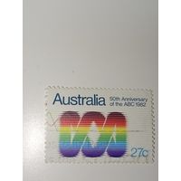 Австралия год 1982. 50-летие Австралийской вещательной комиссии