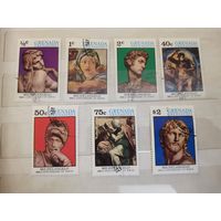 Гренада Гренадины 1975 год. 500-летие со дня рождения Микеланджело, 1475-1564 гг.*