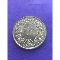 Швейцария 5 раппенов 1983