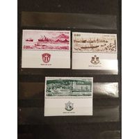 1969 Израиль корабли морской флот порты полная серия чистые клей лёгкие наклейки (4-9)