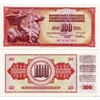 Югославия. 100 динаров (образца 1978 года, P90a, UNC)