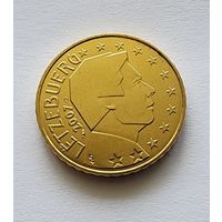 Люксембург 50 евроцентов, 2007 из официального набора BU