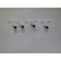 Транзисторы ВС212,ВС237,ВС183.