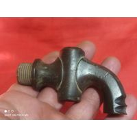 Кран бочковой, старинный,латунь