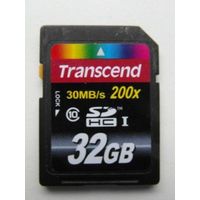 Карта памяти transcend 32gb 30 mb 200x
