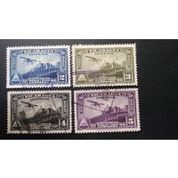НИКАРАГУА\370с\  1937 самолет. Дворец . Авиапочта