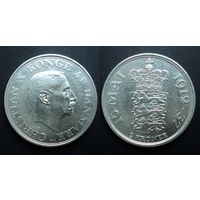 Дания 2 кроны 1937 "25 лет правлению", серебро