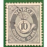 Норвегия 1896. Почтовый рожок. Стандарт