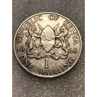 Кения 1 шиллинг 1968 года