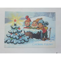 Зарубин с новым годом 1991 10х15 см