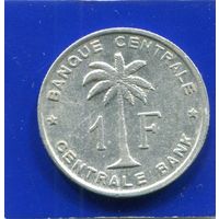 Бельгийское Конго , Руанда - Урунди , 1 франк 1958