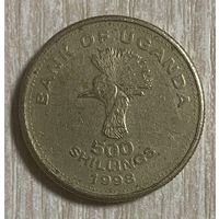 Монета. Уганда. 500 шиллингов 1988 год. С рубля без МЦ.