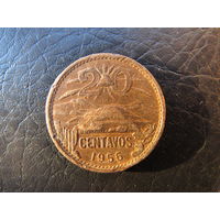 Мексика. 20 центаво. 1956. С 20 копеек. Распродажа коллекции. Смотрите другие лоты.