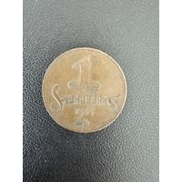 1 сантим 1935 года. Хорошее состояние. С 1 рубля