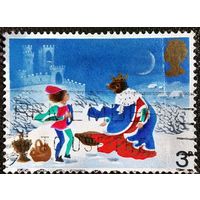Марка Великобритания 1973 год Рождество