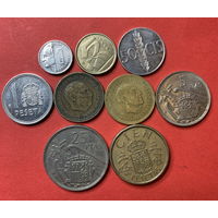 Испания 9 разных монет