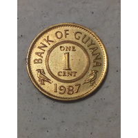 1 цент Гайана  1987 год